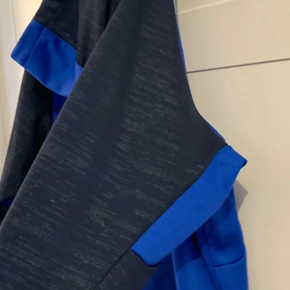 Nike Therma-FIT Full Zip Hoodie Mens XXL Blue Black Colorblock Fleece Jacket - Picture 6 of 6